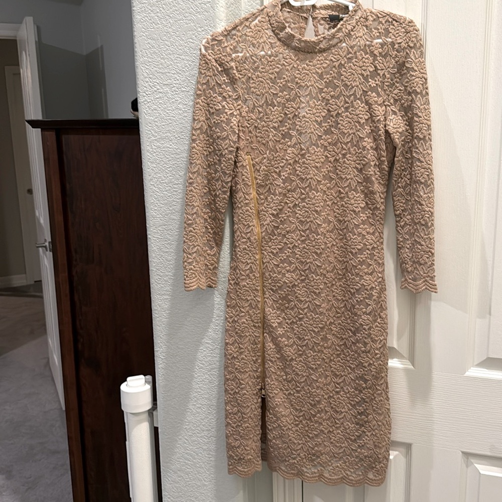 Lace Golden Dress